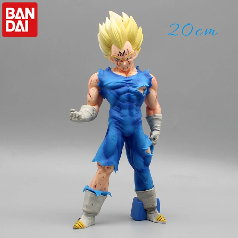 

Cartoon Dragon Ball Self-explodes Demonizes The Dolls Around Action Figures Ornaments Model Of The Vegeta War-damaged Statue