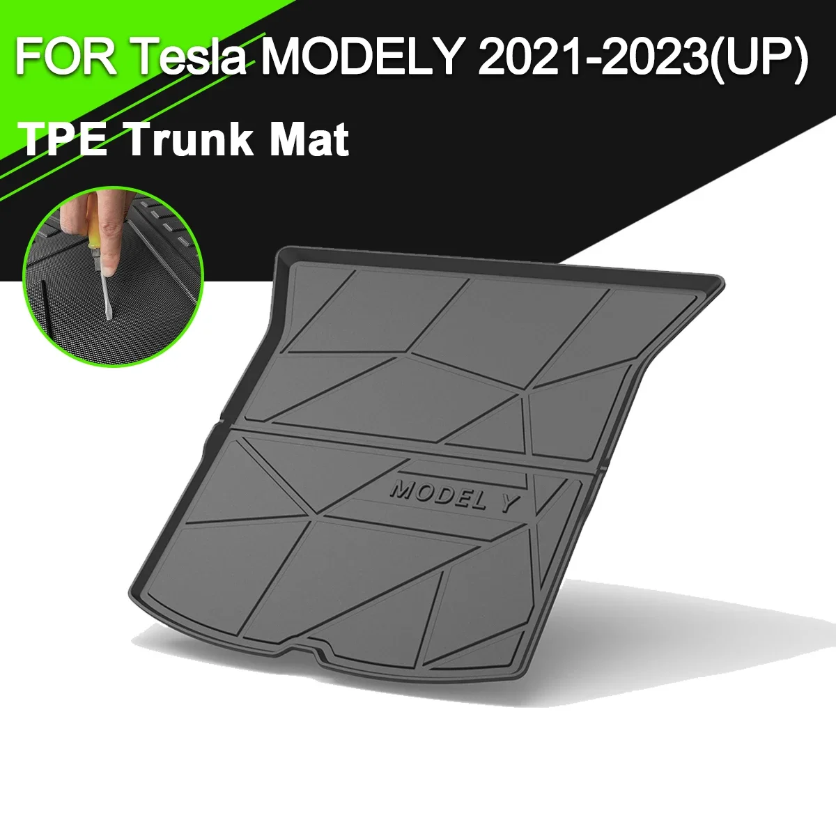 

Trunk Mat TPE FOR Tesla MODEL3 MODELY MODELS MODELX 2019-2023 Car Waterproof Non-Slip Rubber Cargo Liner Accessories