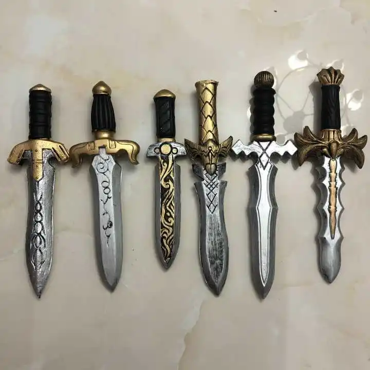 32CM Cosplay 7 Styles Dagger Sword Knife Weapon Prop Role Play PU Action Figure Model COOL Gift Toy