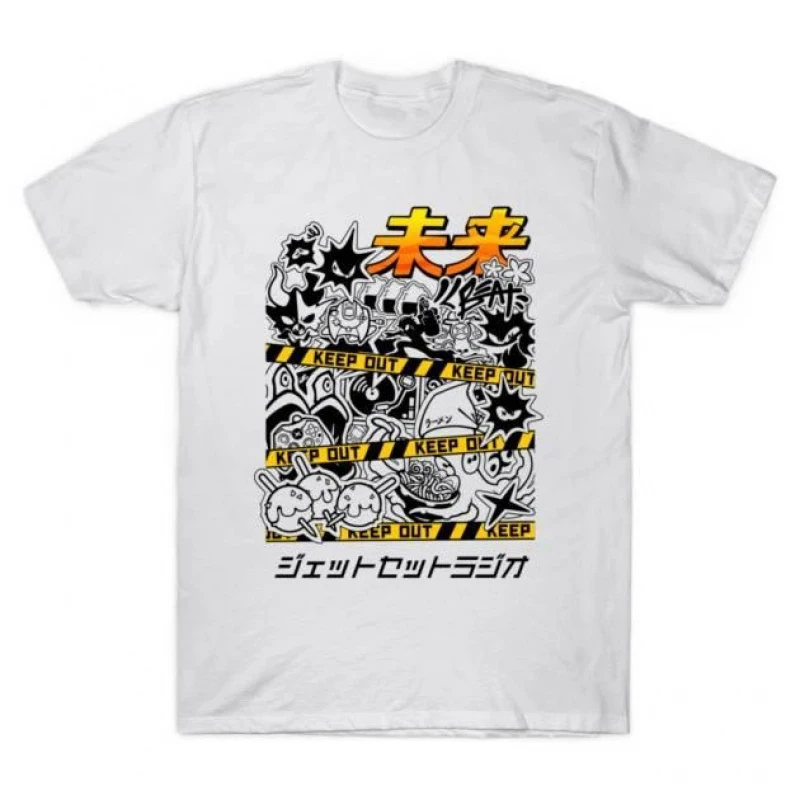 

0409 Jet Set Radio Cute Video game Gift t shirt for Anime lover Short Sleeve Graphic Tee Y2K clothes All size cartoon Tops
