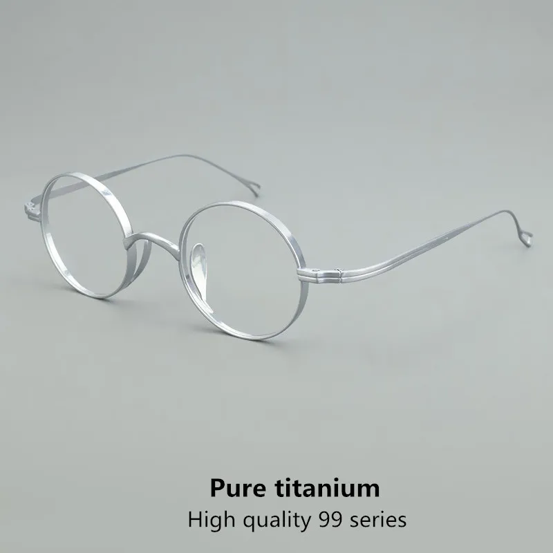 

round Eyeglasses Japan Style Pure Titanium Retro Design Optical Glasses Luxury Brand Women Men Frame Ultra light Myopia Eyewear