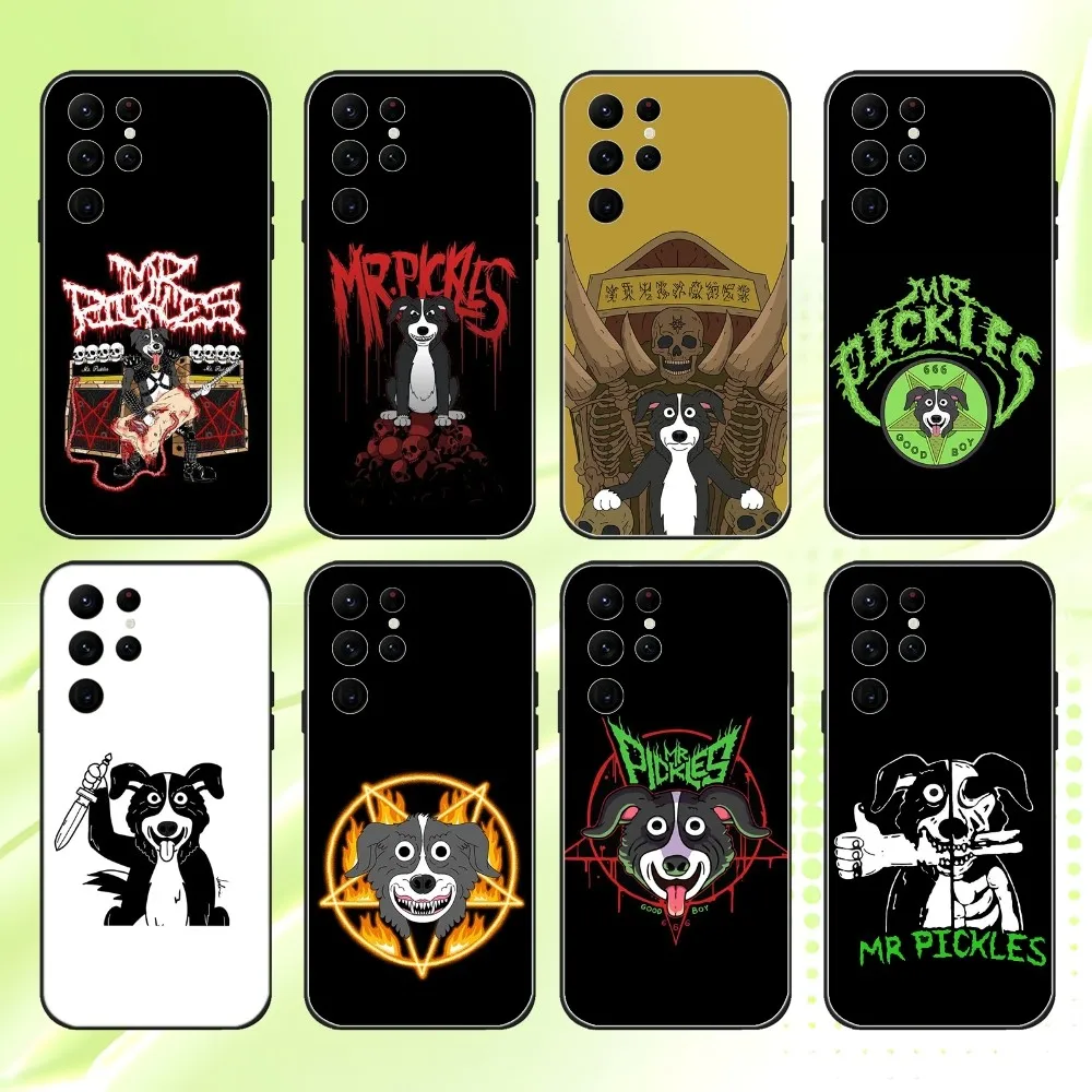 

Cartoon Mr Pickles 666 Phone Case For Samsung S 25,24,23,22,30,21,10,9,Ultra,Plus,Lite,FE,4,5G Black Soft Case