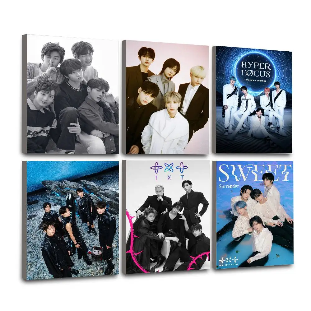 KPOP T-Tomorrow X Together lassic Cover Canvas Painting Print Poster For Living Room Wall Art Home Decor Pictures Gift