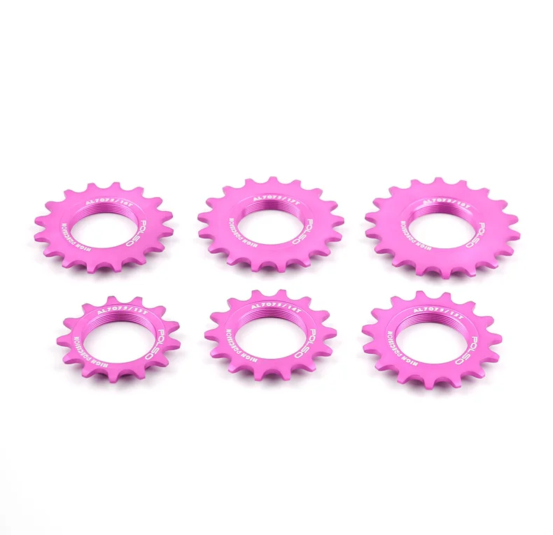 POLSO Pink Fixed Gear Bike Freewheel AL-7075 13T 14T 15T 16T 17T 18T 20T Single Speed Fixie Bicycle Cog
