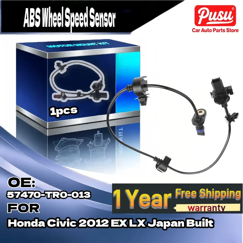 

For High Quality ABS Wheel Speed Sensor for Honda Civic 2012 EX LX Rear Passenger Side OEM 57470-TR0-013
