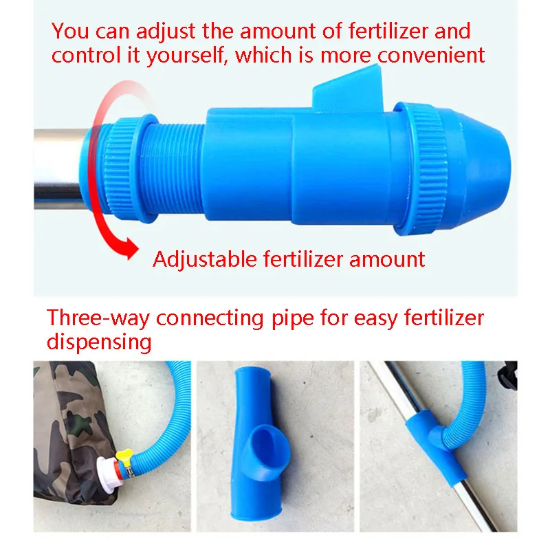 أداة توزيع الأسمدة من النوع الخلفي من الفولاذ المقاوم للصدأ مع حقيبة خالية من الوقود مثالية لزراعة الأسمدة سريعة وفعالة #5