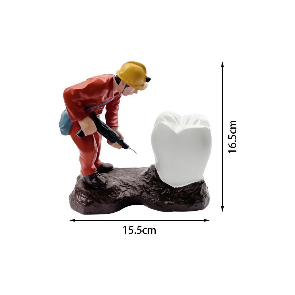 Fix Tooth Dental Figurines Ornament Dentist Souvenir Clinic Office Desktop Sculpture Artcrafts Decoration Accessories