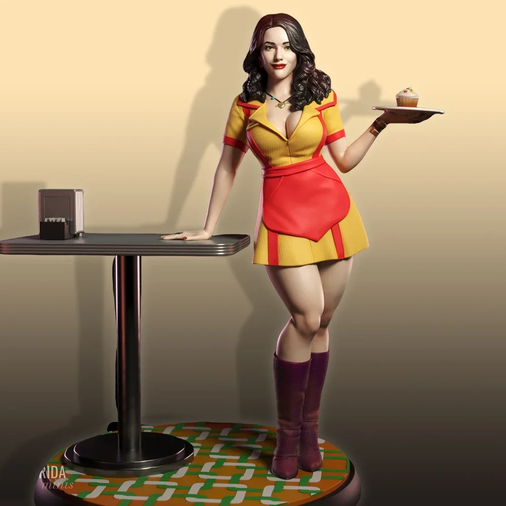 

Фигурка Kat Dennings 1:24, миниатюрная модель из смолы, комплект неокрашенной пластиковой модели A695
