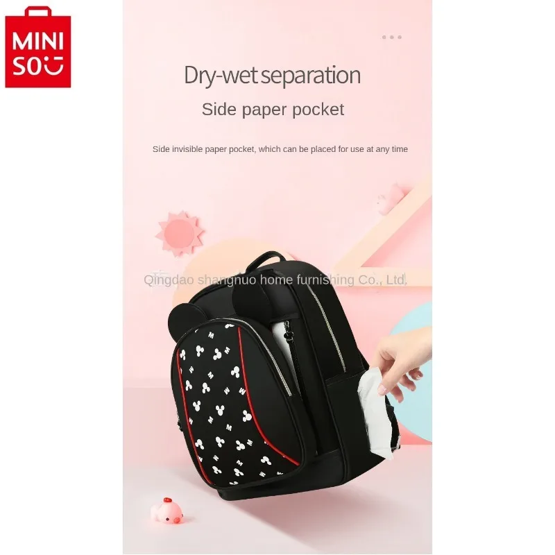 

MINISO Disney Cartoon Multifunctional Large Capacity Changing Bag Backpack Fashion Backpack for Women Going Out