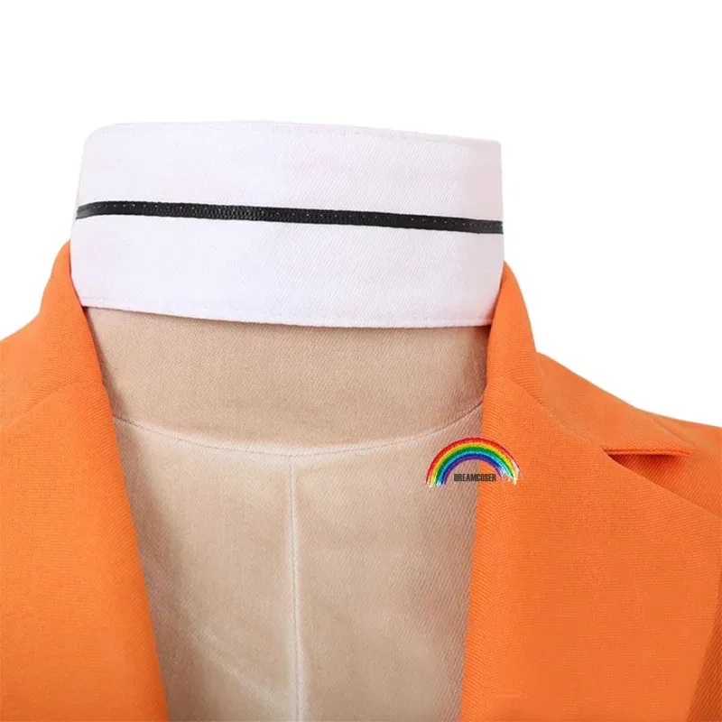 

Cy2020 аниме Nanbaka NO.25 Niko Rock Prison Uniform костюмы для косплея оранжевый боди перчатка заключенный косплей одежда на Хэллоуин