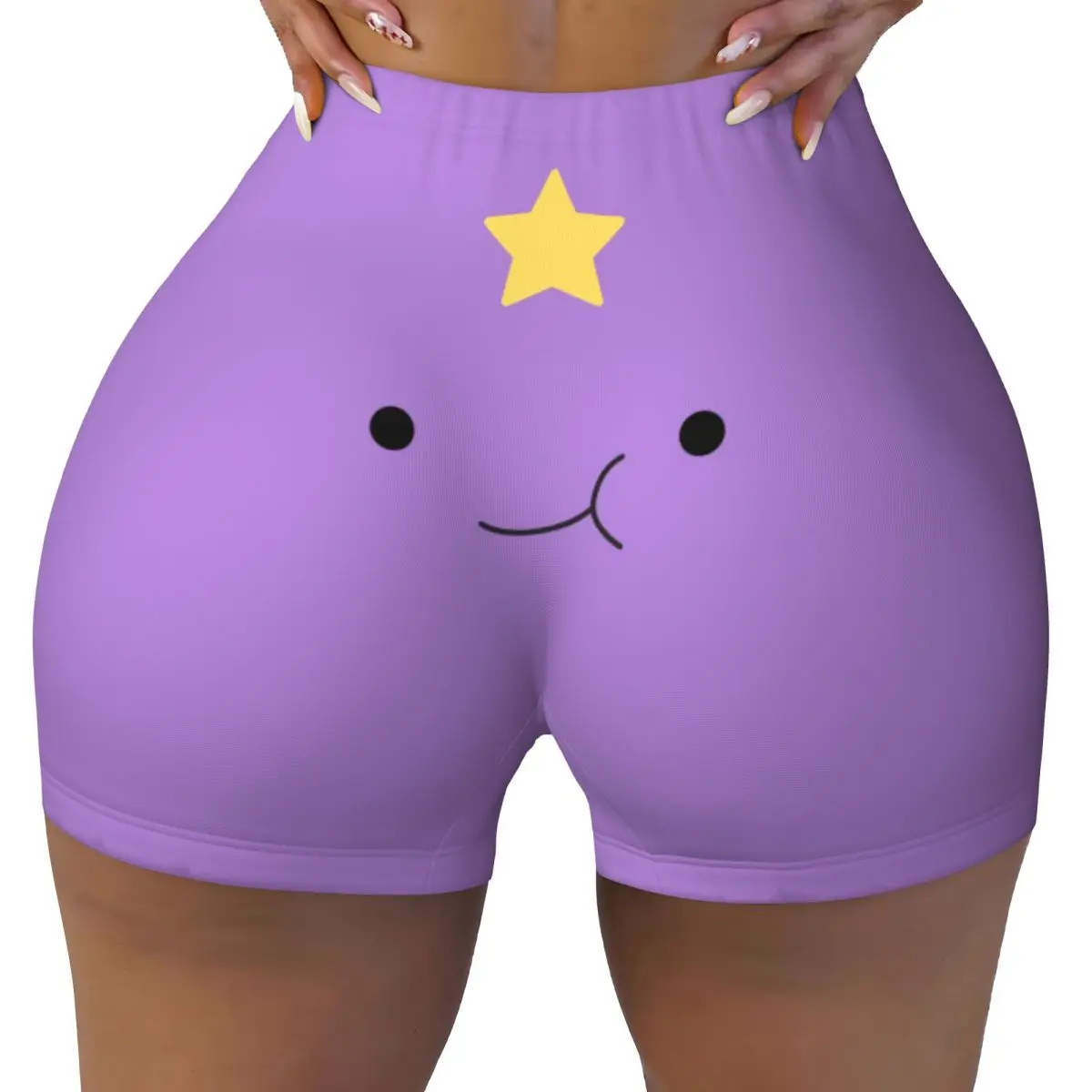 

Custom Time For Adventures Cartoon Anime Biker Running Gym Shorts Women's Athletic Workout Yoga Shorts
