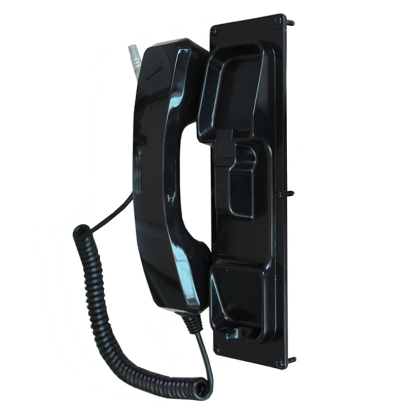 Industrial Telephone Handset/Railway Station Retro Handset/squared Handset with Metal Line
