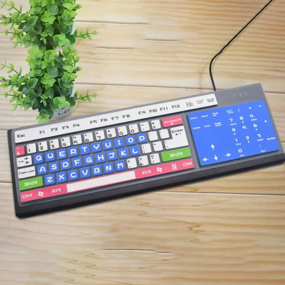 Colorful Universal Dustproof Silicone Keyboard Cover for Desktop PC Keypad Protector Skin Protective Film