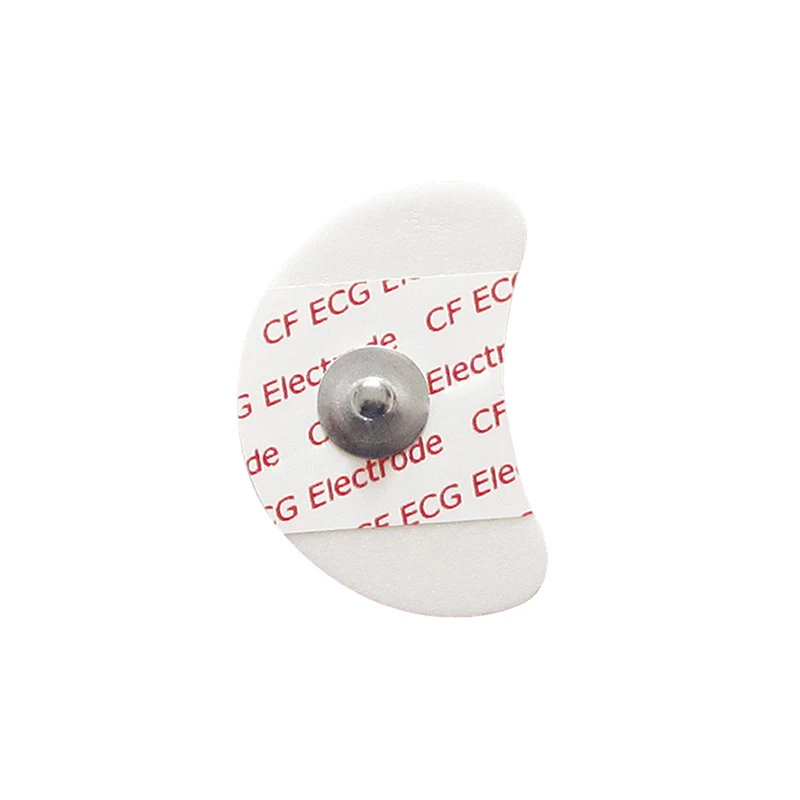 50PCS Each Bag 2439 White Foam Disposable ECG Electrode Pads Medical Patch ECG EKG Accessories For Pediatric Patient Size