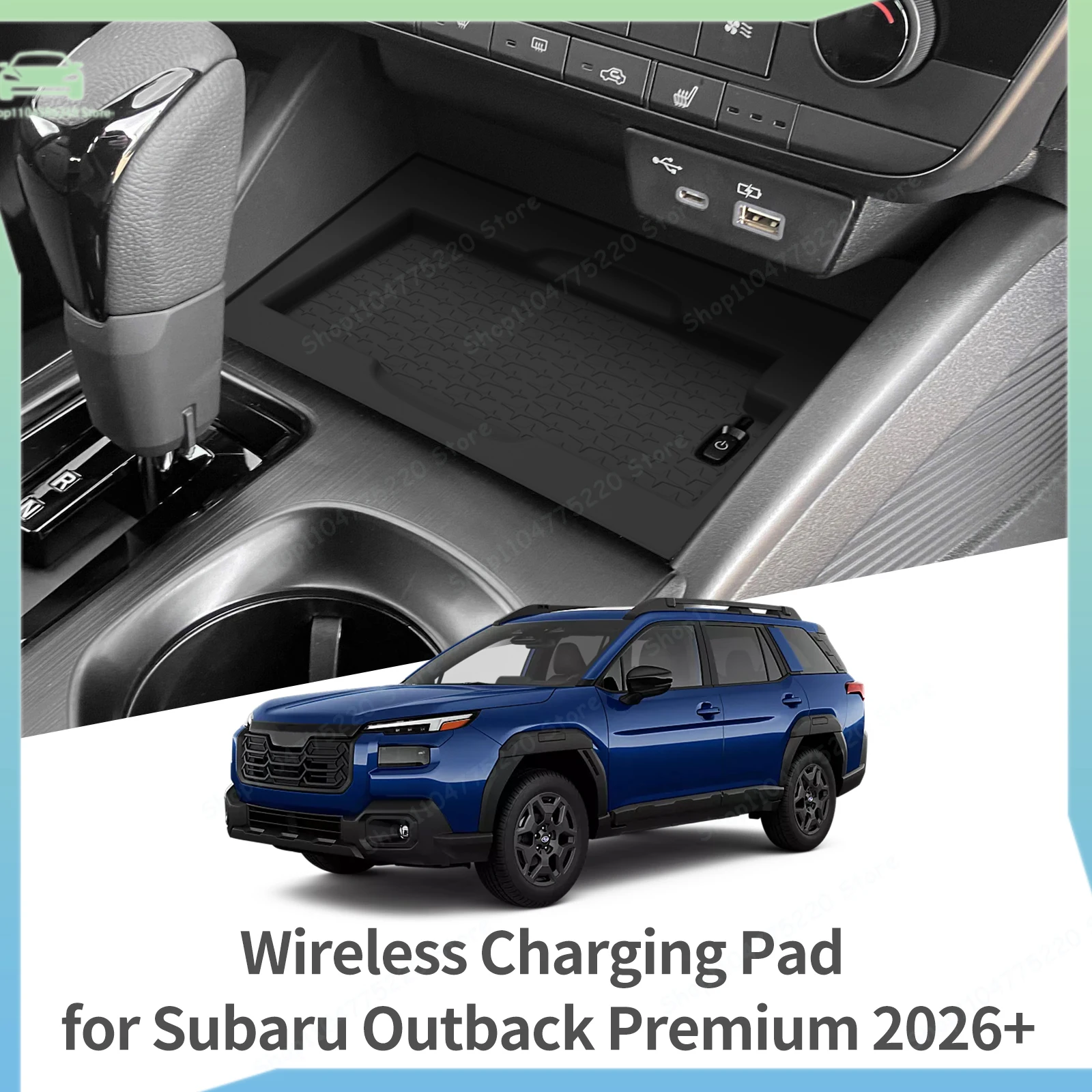 Wireless Charging Pad - Left Drive for Subaru Outback 2026