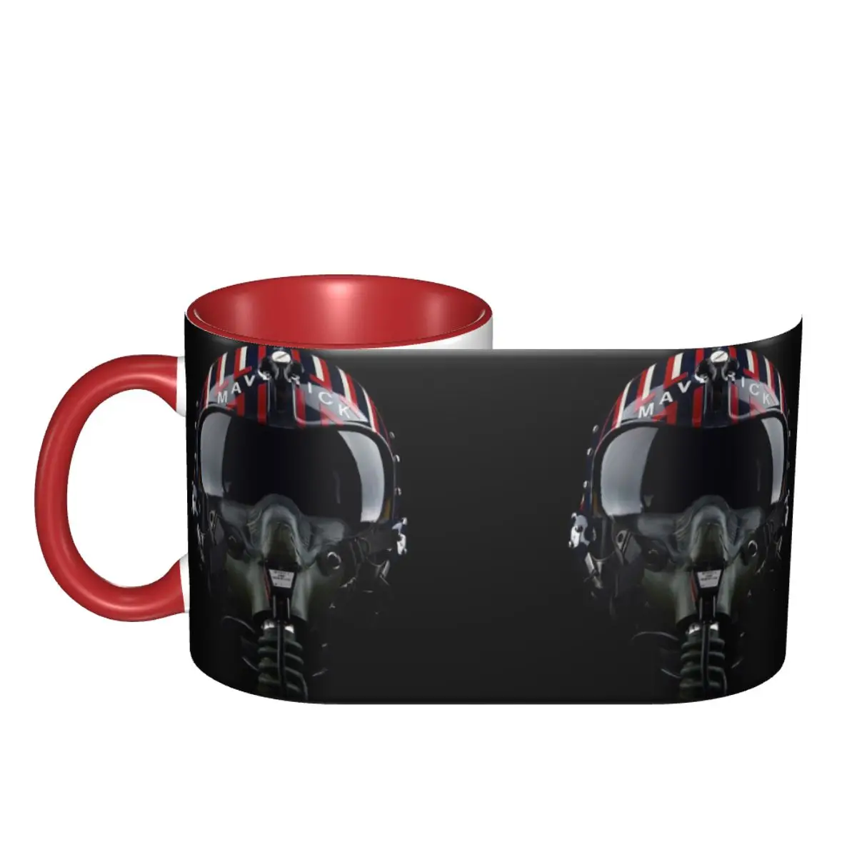 Steampunk Pilot Air Fighter Helmet Mug Funny Ceramic Coffee Cups Tea Mugs Milk Cup Drinkware Gift for Friends DIY Custom