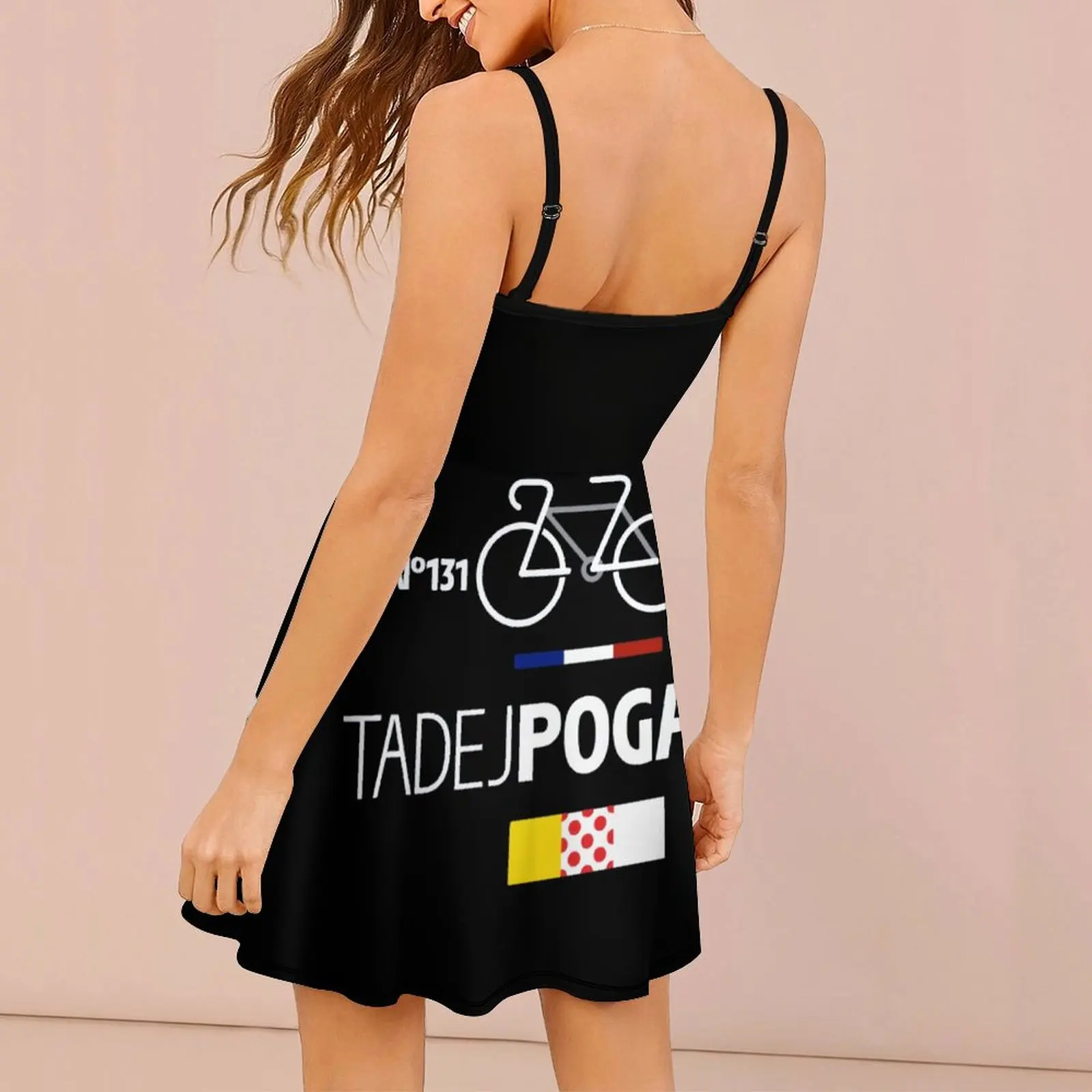 TADEJer And POGACARs Women's Sling Dress Top Quality Sexy Woman's Clothing Humor  Parties Suspender Dress