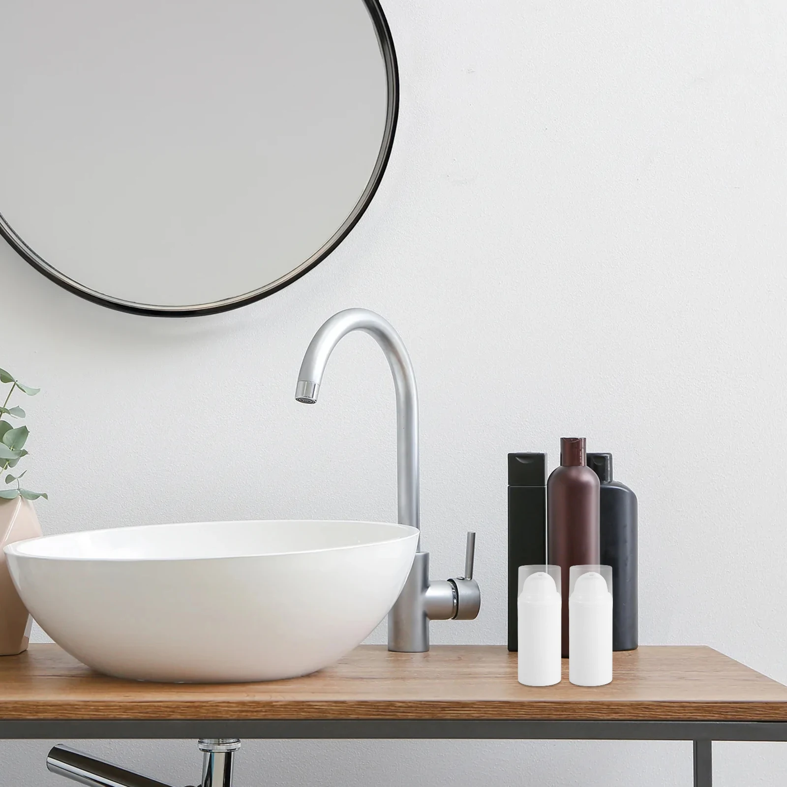 5 szt. podróżnych butelek z pompką do lotionu, wielokrotnego użytku, szczelne, kompaktowe, plastikowe dozowniki próżniowe, przenośne na krem do pielęgnacji skóry, szampon