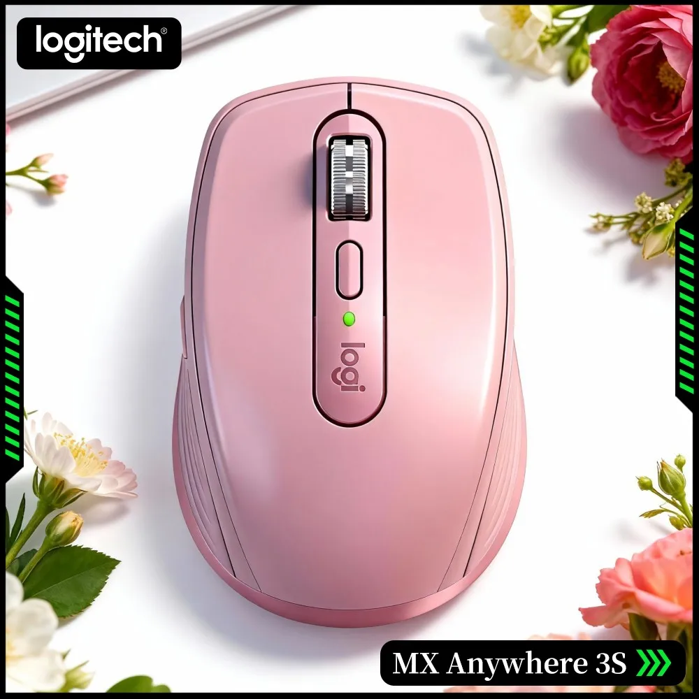 Logitech MX Anywhere 3S - 8K DPI Darkfield, Magspeed Scroll, Silent Click, Multi-Device, Home Studio & Live Stream Use