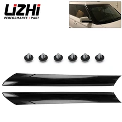 Left + Right Car Exterior Molding Windshield Pillar Trim Front For Kia Soul 2010 2011 2012 2013 86170-2K500 86180-2K500