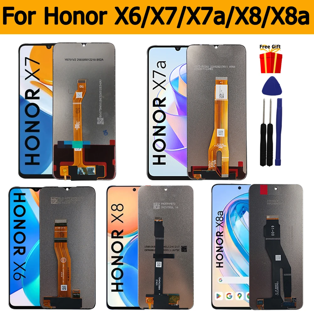 LCD para HUAWEI Honor X Series pantalla táctil montaje para Honor X6 X7 X7a X8 X8a LCD reemplazar piezas para Honor X8a X8 X7a X7