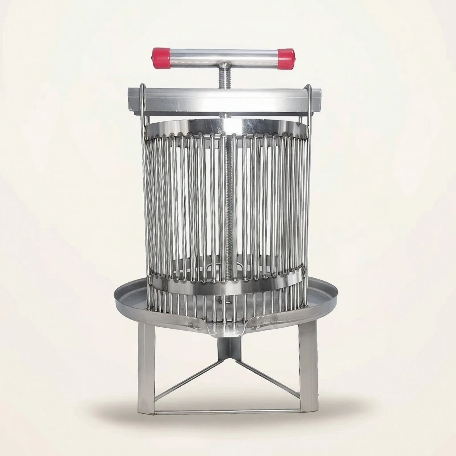Stainless Steel Honey Press Compact Manual Honey Press Sturdy Stable for Beekeepers, Home, Apiary