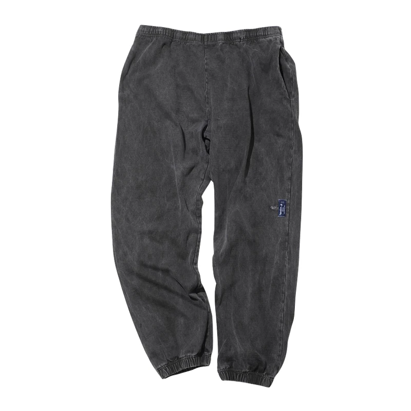 

Летние повседневные хлопковые трикотажные брюки для мужчин, свободного кроя, винтажные, удобные, дышащие, для отдыха.