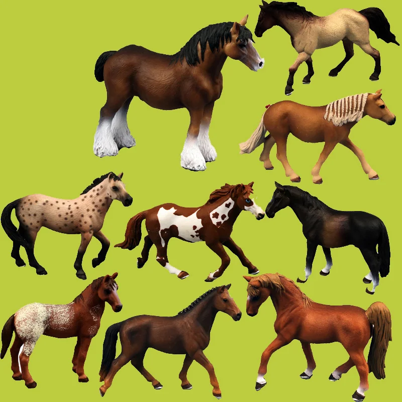 

Реалистичная игрушечная модель лошади, детский игровой набор, знаменитая коллекция животных с белой лошадью, имитация экшн-фигурки, коллекционная