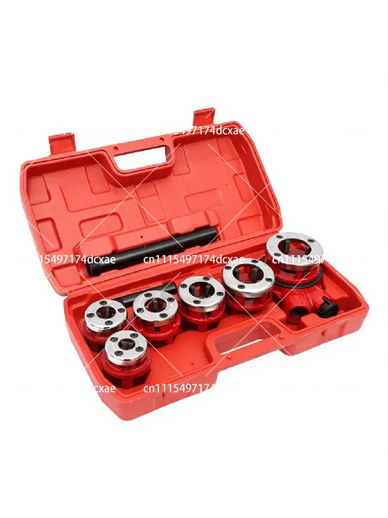 Lightweight 6‑Head Pipe Threading Tap Set, Manual Water Pipe Sleeve Cutting & Threading Tool
