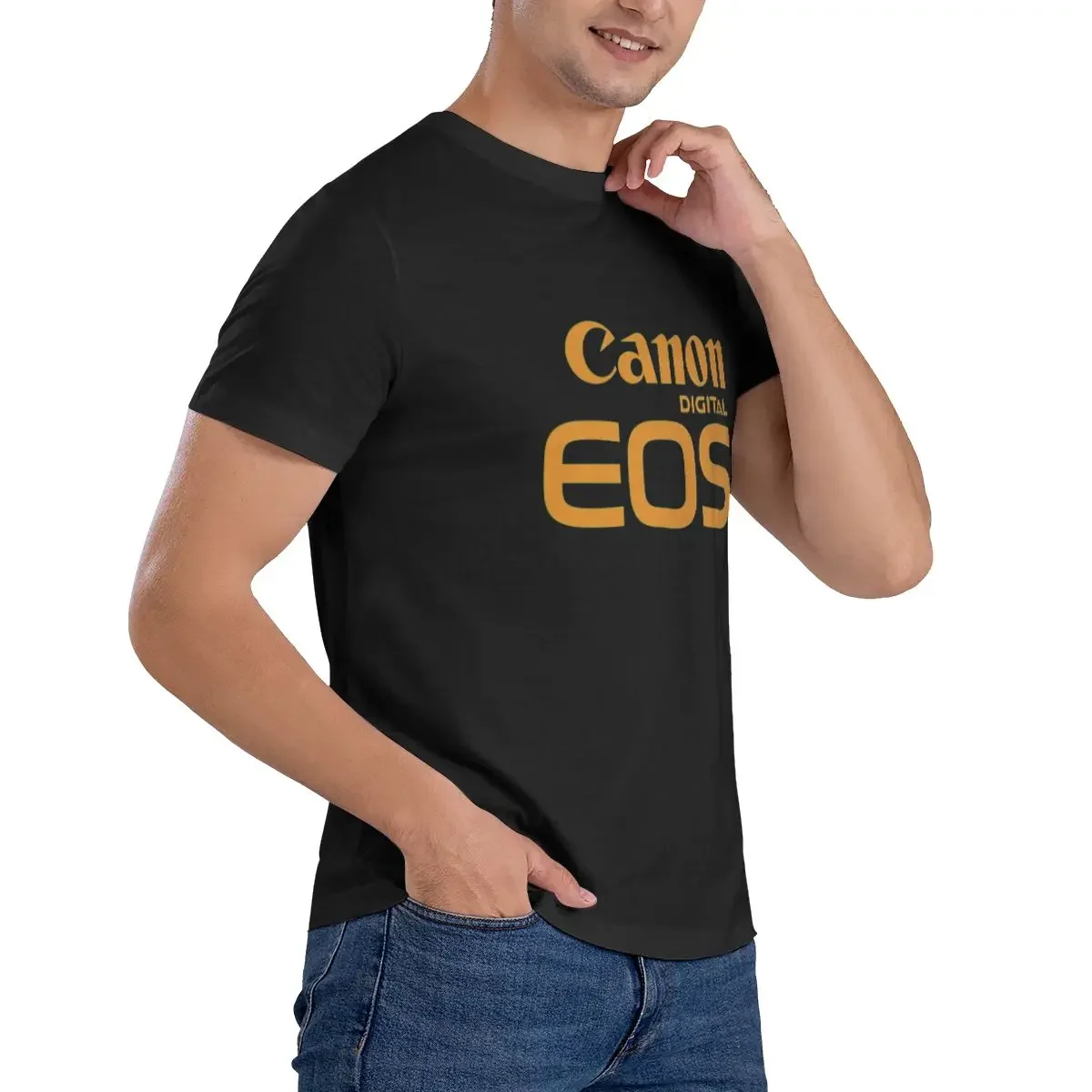 Canon DIGITAL EOC T-shirt Men Print Round Neck T-shirt Summer Fashion Short Sleeve Cotton T Shirt