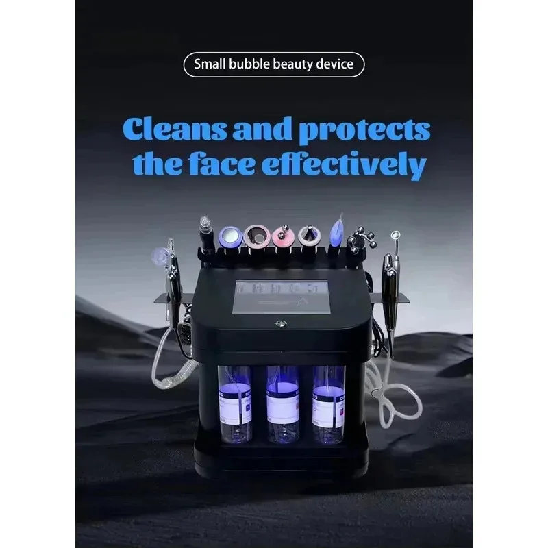 

Новый многофункциональный настольный аппарат для микродермабразии 10-в-1, комплексный аппарат для ухода за кожей с черным жемчугом для очистки