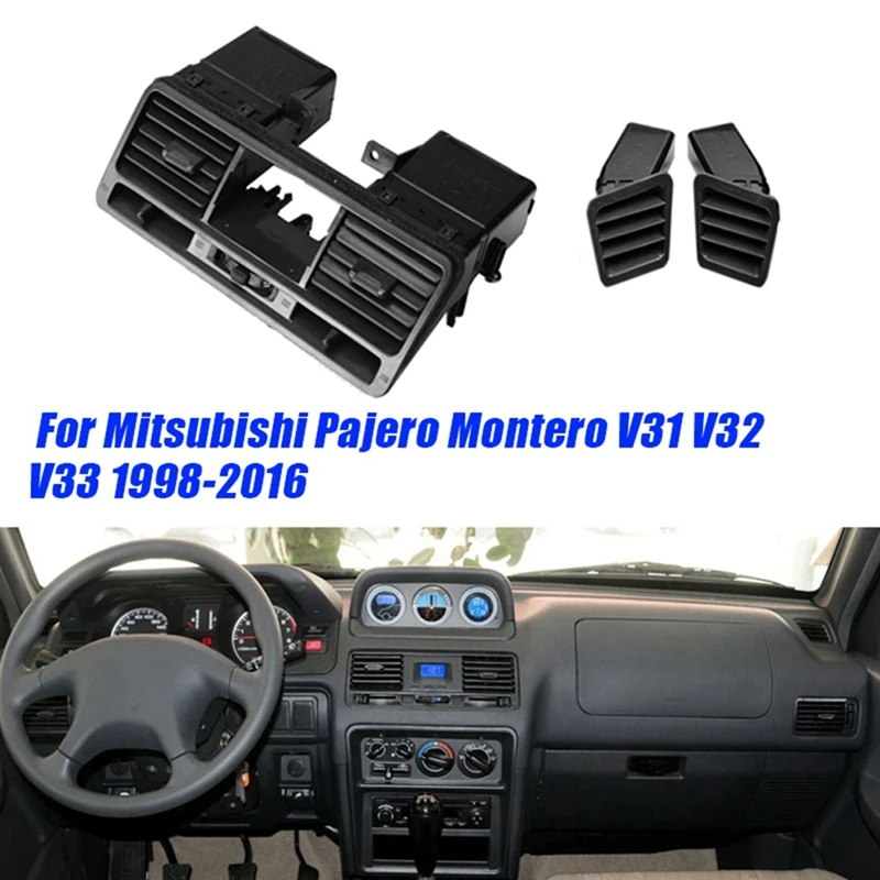 

Car Dash Defrost Air Vent Grill & Central A/C Outlet Kits MR308038 MB775266 For Mitsubishi Pajero Montero V31 V32 V33 Car Parts