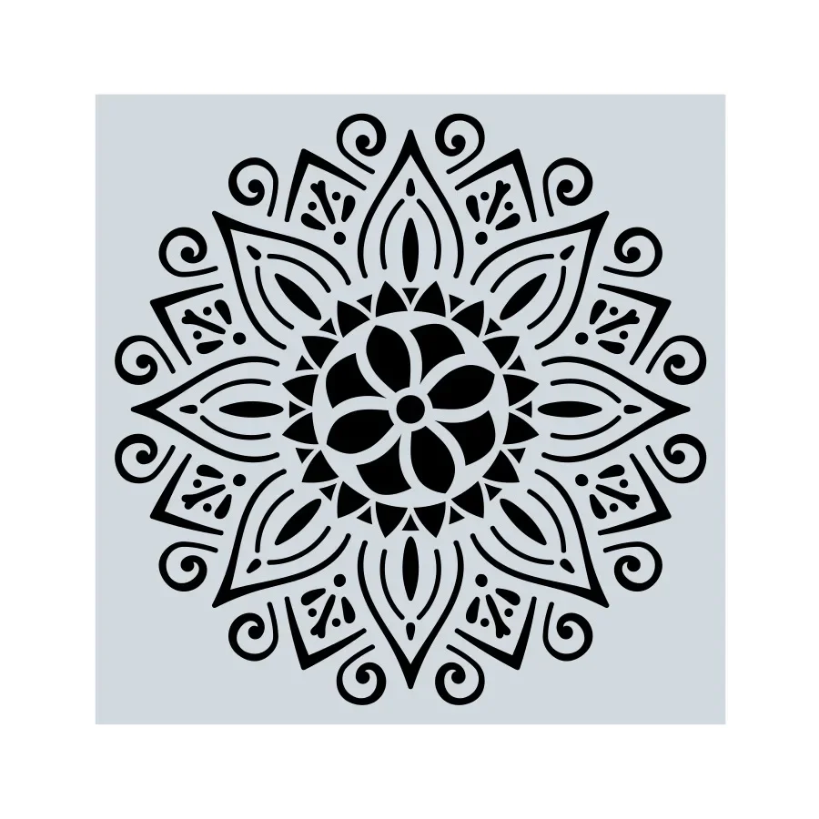 Geometry Mandala Round DIY Layering Stencils Set