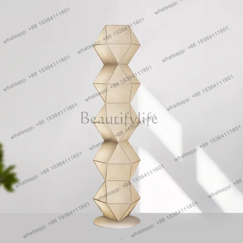 YJ medieval silk floor ornament can illuminate natural wabi-sabi wind living room high-end artistic atmosphere
