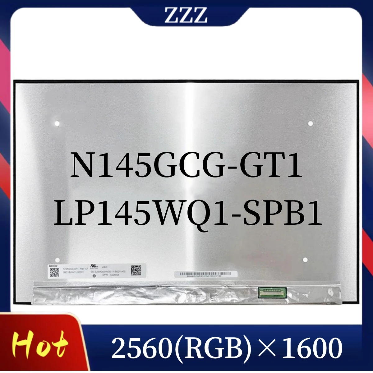 

14.5Inch Display Matrix Panel N145GCG-GT1 Fit LP145WQ1-SPB1 IPS 100% sRGB Laptop LCD Screen QHD 2560x1600 EDP 40Pin