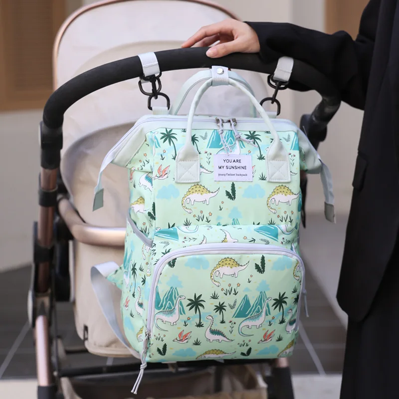 Bolsa de gran capacidad para mamá, bolso portátil para exteriores del hogar, carrito de bebé, bolsa multifuncional para madre e hijo, nueva moda