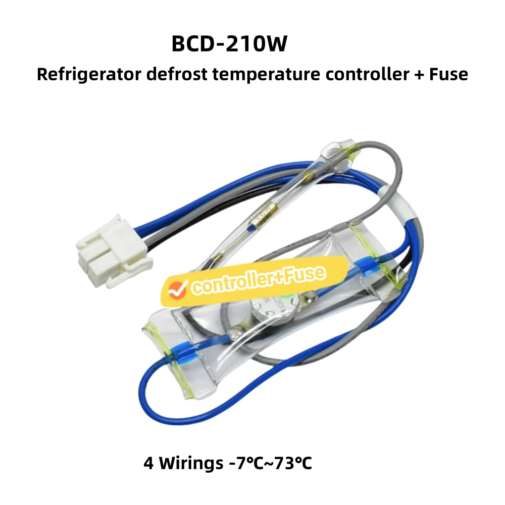 DBY-C1207BN Defrost Timer For Galan* Refrigerator BCD-210W Control Thermostat Temperature Controller And Fuse -7℃~73℃ Accessory