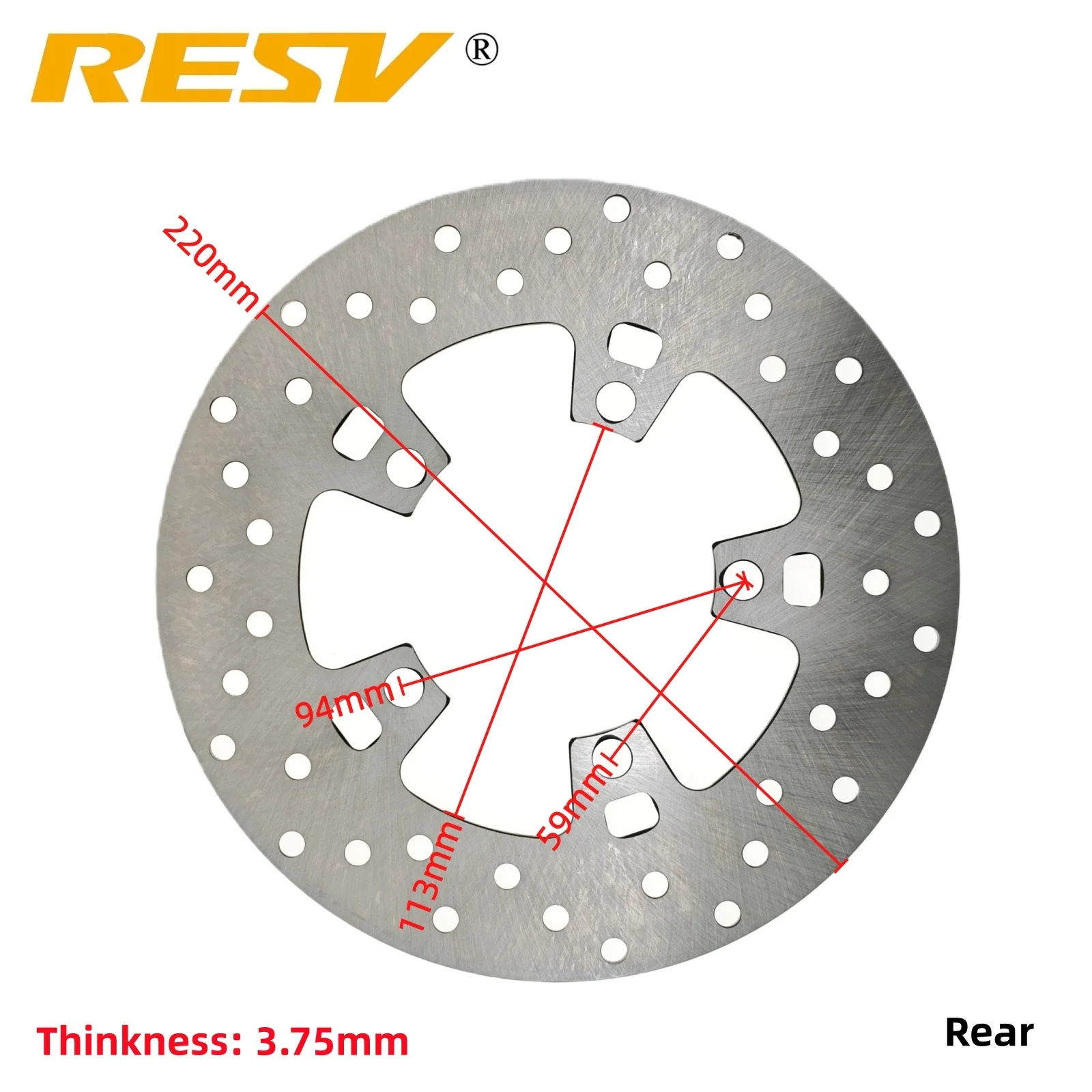 RESV for Yamaha YZF-R15 YZF R15 2013 2014 2015 2016 2017 2018 2019 2020 Motorcycle Brake Disc Rotor Front Rear Brake Disks