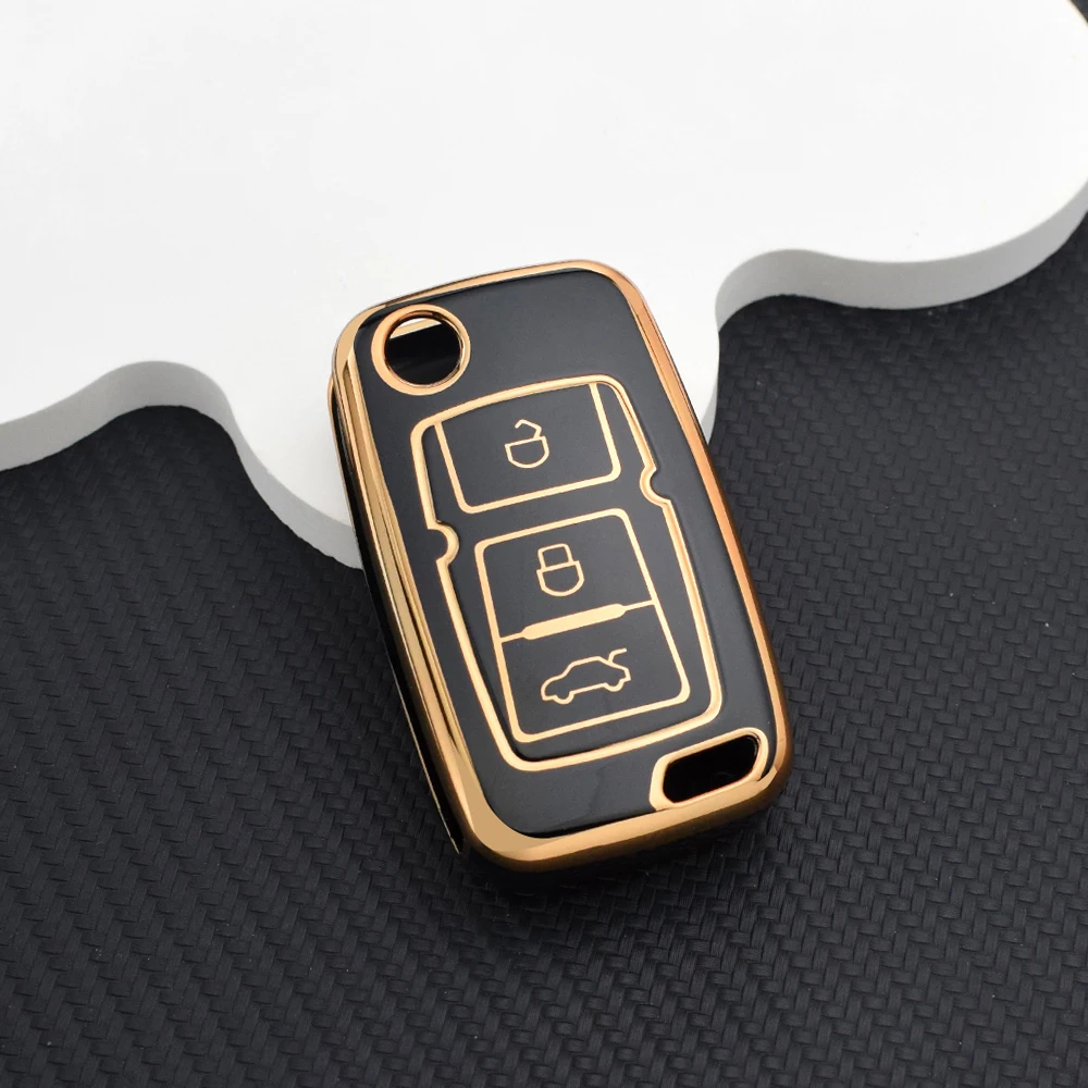 Car Key Fob Case for Geely Emgrand EC7/EU7/GC5/GC6/EC8/EC718/EC715 - Protective Key Cover Holder with Key Chain Auto Accessories view 6