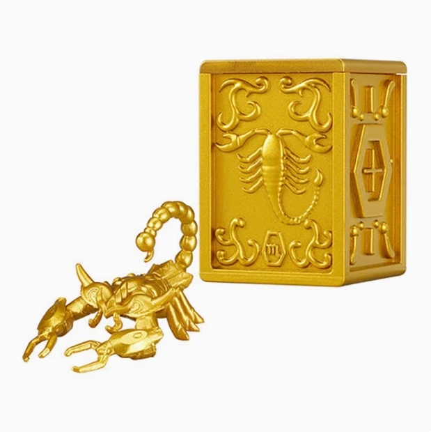 Bandai Saint Seiya Panno Oro Action Figures Modello Raccogliere Ornamenti EX CASHAPON Leo Bilancia Scorpione Vergine Ufficiale Genuino