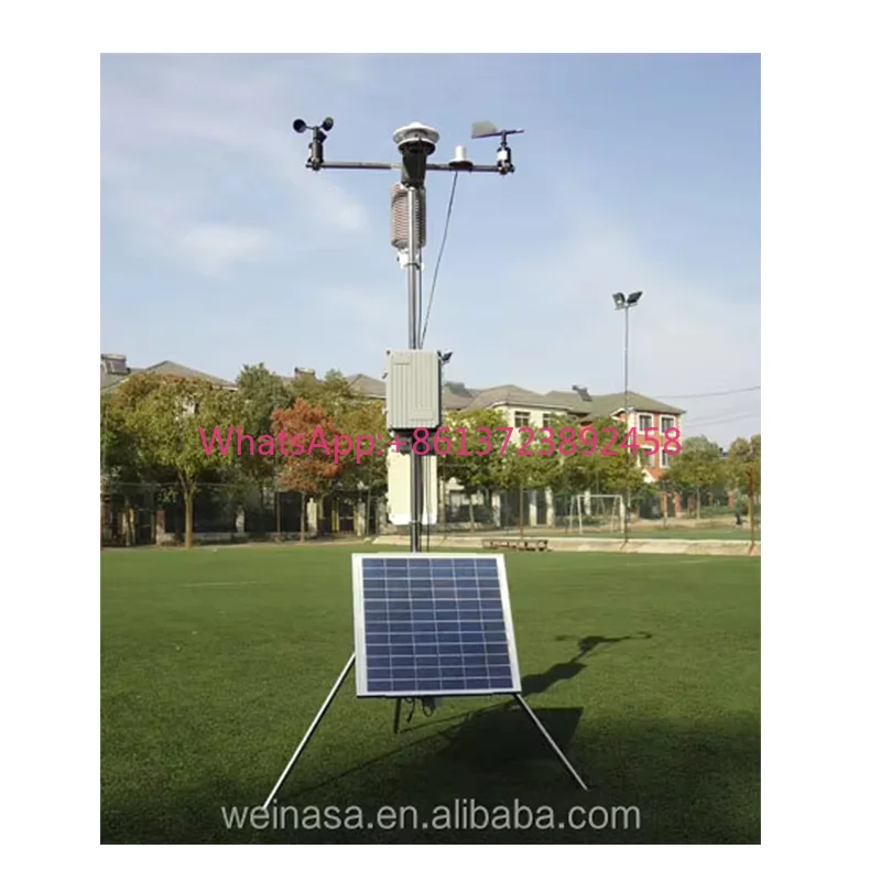 Portable multi-function professional automatic weather station with 9 weather station sensors