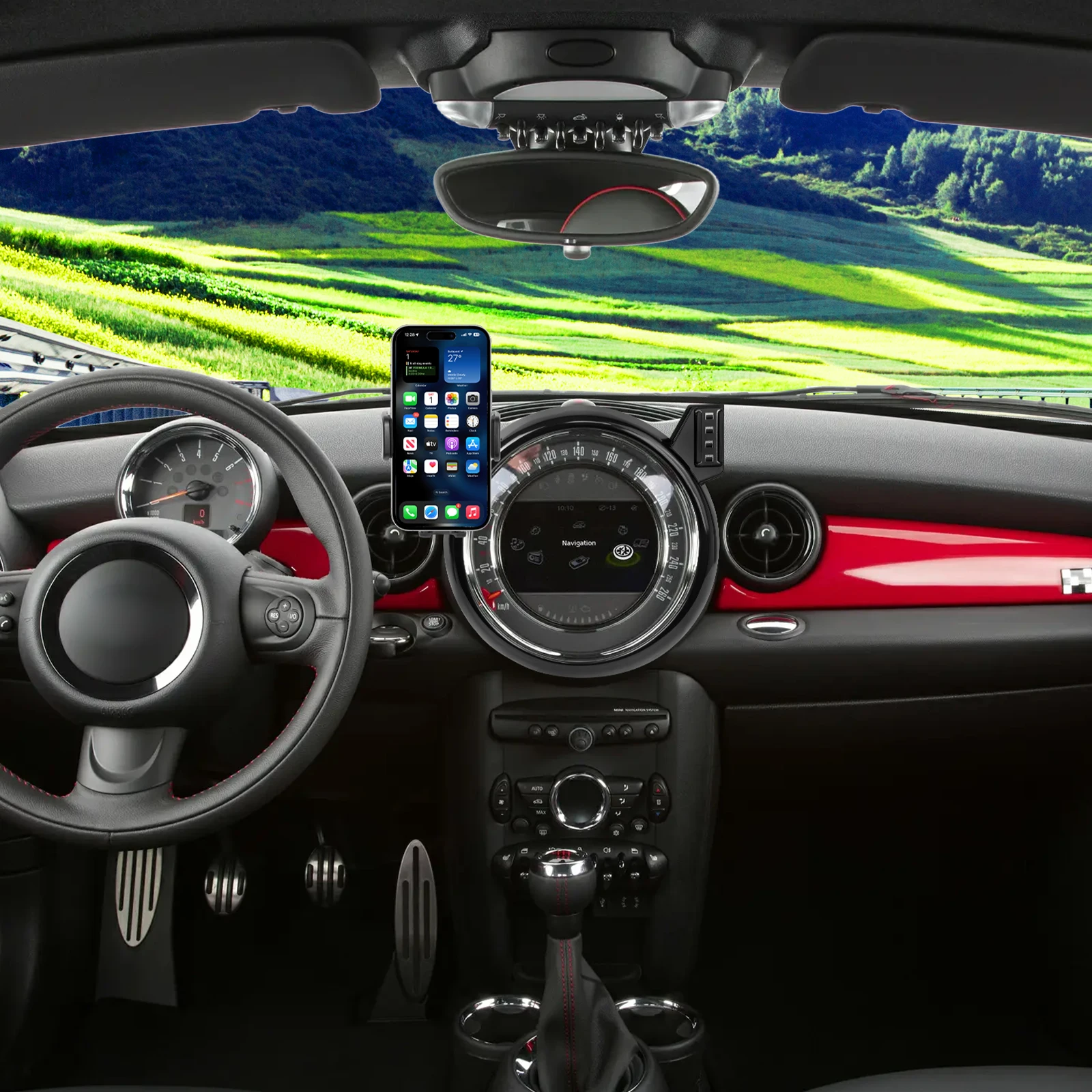 Voor BMW MINI Cooper 2007-2013 Auto Telefoon Houder 2012 2013 2008 2009 2010 Auto Scherm Vaste Base mount