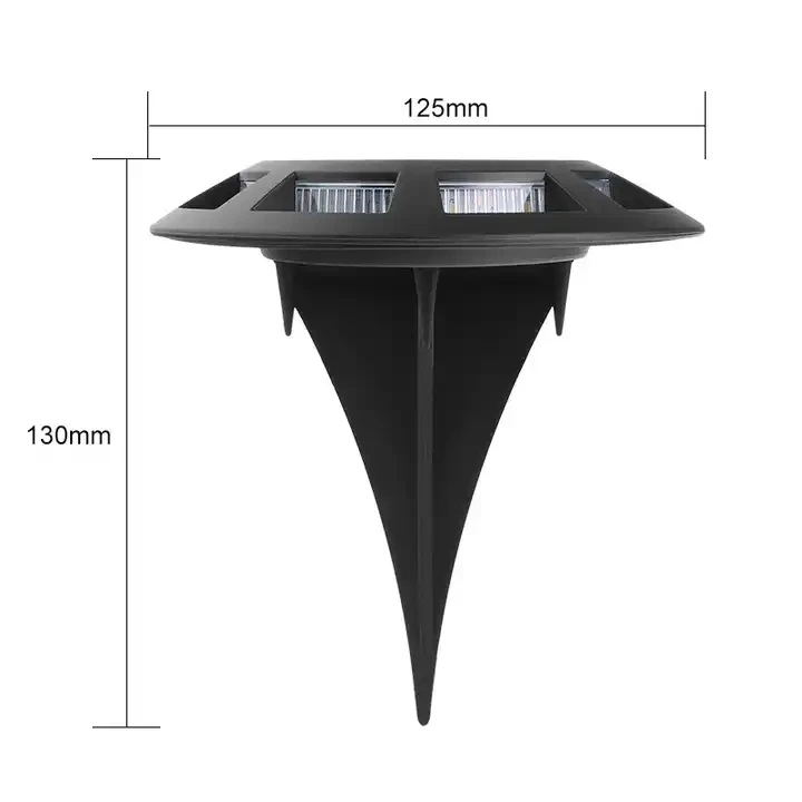 2025 Pop Factory 6 LED Solar Ground Step Light Outdoor Waterproof Garden Lawn Floor Light Lane Light Spot