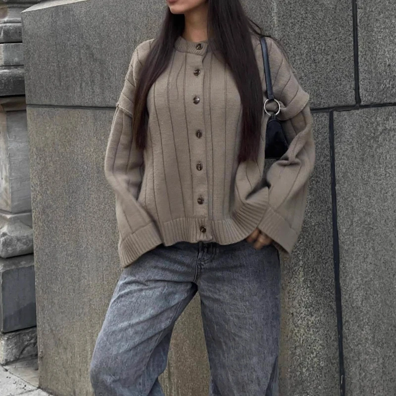 

2025 Autumn and Winter New Women's Clothing Fringed Straps Fashion Sweater Thin Women's Cardigan Sweater