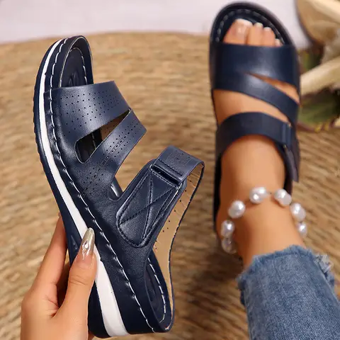 여성 샌들 2025 새로운 여름 신발 여성 힐 샌들 여름 슬리퍼 Chaussures Femme 캐주얼 웨지 굽 신발 여성 여성 샌들 2025 새로운 여름 신발 여성 힐 샌들 여름 슬리퍼 Chaussures Femme 캐주얼 웨지 굽 신발 여성