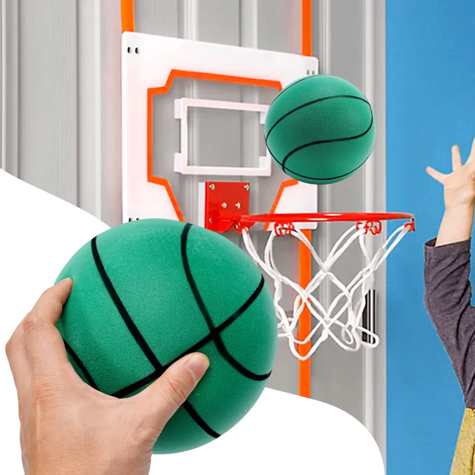 

Take Your Kid's Play to The Next Level With This Silent Basketball Foam Sports Ball High Bounce Long Lasting & Fun!