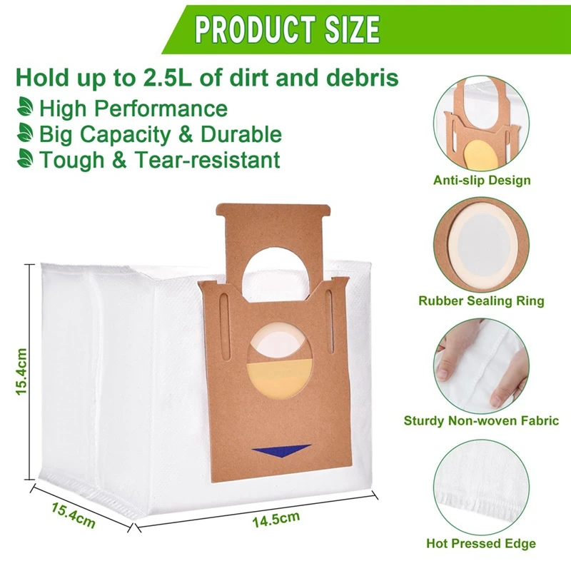 Dust Bag For ECOVACS Deebot T8 AIVI/T8 Max/N8 Pro Plus/Ozmo T8/N8 Pro/T9 AIVI/T9 PRO/DX93/DDX96 Robot Vacuum Bags