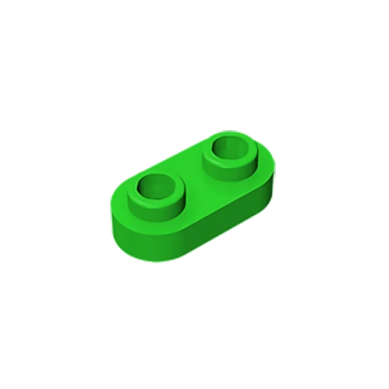 Gobricks Bausteine GDS-1403 Platte, rund 1 x 2, mit zwei offenen Bolzen, kompatibel mit Lego 35480, Kinder-DIY-Lernsteinen