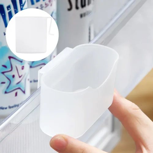 2/4PCS 냉장고 보관 상자 작은 측면 교수형 상자 홀더 냉장고 이동식 소스 가방 컨테이너 주최자 상자 