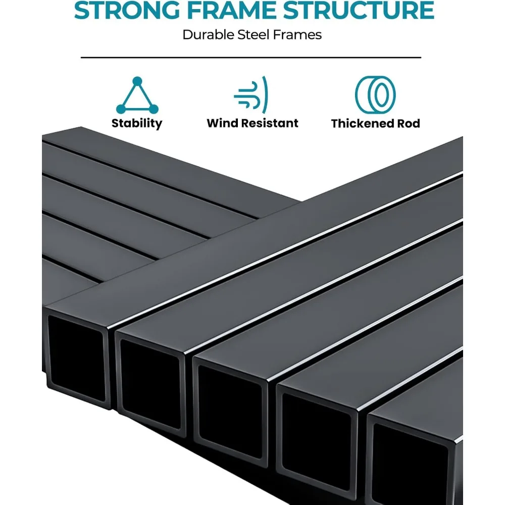 Barraca de dossel de 10 polegadas x 15 polegadas com saco de rolo, barraca pop up fácil, abrigo externo com revestimento de prata 300D, 4 estacas e 4 sacos de areia e 4 cordas